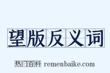 望版反义词是什么意思的图片